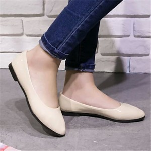 Women's Shoes Flat Heel Pointed Toe Flats Dress Black / Blue / Yellow / Pink / Purple / Red / White / Beige